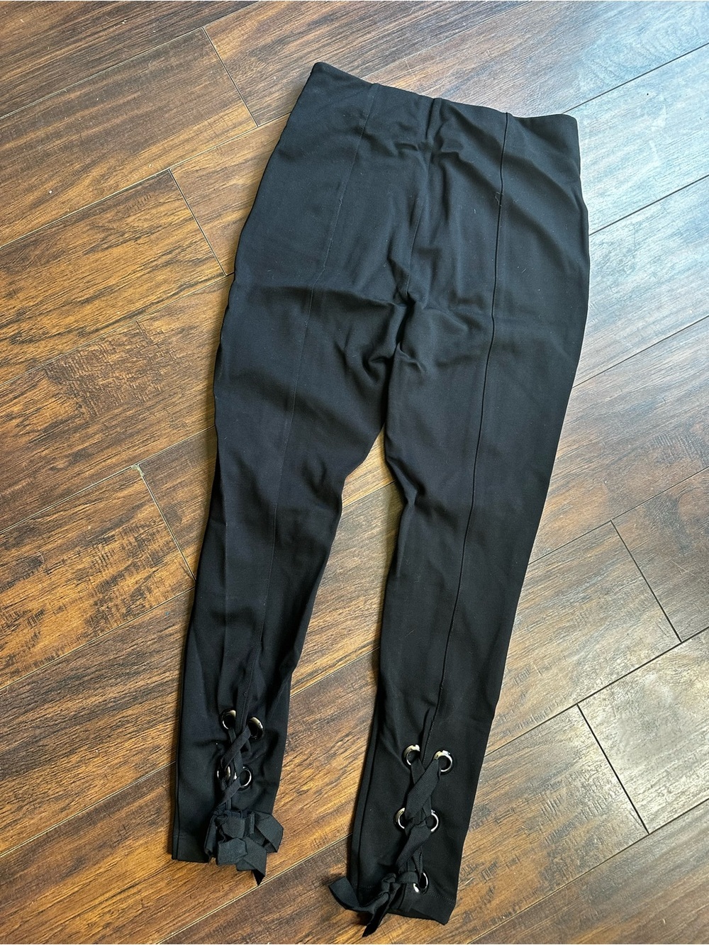 Urban Outfitters Black Lace Up Ankle Leggings